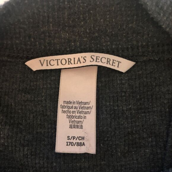 Victoria's Secret Sweater Womens S/P Dark Gray Knit Crewneck Long Sleeve - Picture 3 of 7